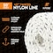 Xpose Safety Nylon Poly Rope, 1/2 in x 50 ft, 3-Strand Braided, Low Stretch, Indoor/Outdoor, 6PK NR12-50-6-X-S - alternate 2