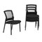 Flash Furniture Set of 4 Commercial Armless Mesh Stackable Side Chairs with Steel Frames - Black, 4PK 4-HL-0010W-1-BK-GG - alternate 1