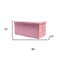 Homeroots 30" Pink Boucle Storage Ottoman 590481 - alternate 1