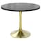 Leisuremod Round 35.43 in W, 29.34 in L, Sintered Stone/Stainless Steel, Black VT20BG-36BLS - alternate 1