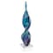Homeroots 18" Blue and Green Murano Glass Modern Abstract Tabletop Sculpture 376077 - alternate 5