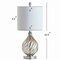Jonathan Y Lawrence 20.5" Glass/Metal LED Table Lamp, Mercury Silver JYL1034A - alternate 7