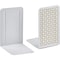 Acrimet Steel Metal Bookends for Shelves, Heavy Duty, for Large books, (White with Gold), 2PK 297.1 - alternate 1