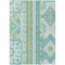 Homeroots 3' X 5' Mint Green Blue And Ivory Aztec Washable Indoor Outdoor Area Rug 598478 - alternate 2