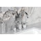 Kingston Brass Widespread Bathroom Faucet with Knurled Handle and Brass Pop-Up, Polished Chrome FSC8921KNL - alternate 2