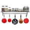 Koolmore 12'' x 60'' 18-Gauge Stainless-Steel Heavy Duty Wall Shelf with Pot Rack, . WMPS-1260 - alternate 3