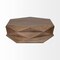 Homeroots 48" Brown Wood Hexagon Coffee Table 376278 - alternate 5
