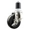 Service Caster 4 Inch 316SS Hard Rubber Swivel 1-3/4 Inch Expanding Stem Caster with Brake SCC SCC-SS316EX20S414-HRS-TLB-134 - alternate 1