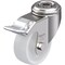 Blickle SS, Kingpin Swvl Cstr, Wht Nyln, 3-1/8", Brk LKRXA-PO 80G-FI - alternate 1