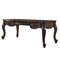 Homeroots 72" Dark Brown Wood Executive Desk With Three Drawers 491398 - alternate 1