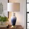 Jonathan Y Dip Dye 31.5" Ceramic LED Table Lamp, White/Navy JYL3017A - alternate 7