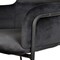 Leisuremod Axis Ergonomic Velvet/Polyester/Leather Bar Stool with Powder-Coated Steel AC29BL - alternate 4