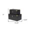 Homeroots Set of Two Black Solid Wood Box With Lid, 2PK 489352 - alternate 5