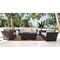Hospitality Rattan Patio Fiji 5-Piece Seating Set with Cushion 901-1347-ATQ-5PS-GL - alternate 2