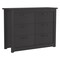 Homeroots 16" Black Wood Six Drawer Dresser 544011 - alternate 3