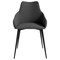 Leisuremod Sonnet Modern Dining Chair in Grey Leather and Iron Legs SC51GR - alternate 6