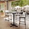 Flash Furniture 36" Square Tabletop, Seamless Surface Technology, Gray Faux Concrete, 30x30 Black Bar Height X-Base ST-SQ36-CMGY-T3030B-GG - alternate 6