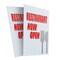 Signmission Restaurant Now Open, Plastic Signs Only 24 Inch x 36 Inch, Corrugated Plastic, 2PK CSB-2436-2PACK-Restaurant Now Open - alternate 1
