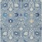 Homeroots 3' X 5' Denim Blue Ivory And Beige Oriental Washable Indoor Outdoor Area Rug 598034 - alternate 2