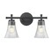 Z-Lite Belle 2-Light Vanity, 16 in W, Matte Black 7519-2V-MB - alternate 4