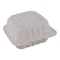 Empress Earth Hinged Container Mineral Filled PP 6 in x 6 in x 3 in Natural, 300PK EPPHL-66 - alternate 2