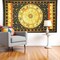 Homeroots 80" X 56" Black Red And Yellow Cotton Hanging Tapestry 397198 - alternate 2