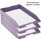 Acrimet Stackable Letter Tray Front Load Letter Size Document Organizer Plastic Solid Purple 1 Unit 211.LO - alternate 5