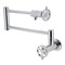 Kingston Brass Wall Mount Pot Filler Faucet, Polished Chrome KS4101RX - alternate 1