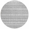 Homeroots 8' Gray And Silver Round Southwestern Washable Indoor Outdoor Area Rug 587538 - alternate 4
