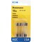 Eaton Bussmann 15A 32V AGC Glass Tube Automotive Fuse, 5PK BP/AGC-15-RP - alternate 2
