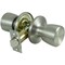 Prosource Passage Knob, Metal, Stainless Steel, 2-3/8 to 2-3/4 in Backset, 1-3/8 to 1-3/4 in Thick Door TS630V-PS - alternate 1