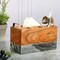 Laurie Gates California Designs Grey Marble and Acacia Wood Salad Server Holder 124648.01 - alternate 3