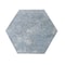 Apollo Tile 9 x 11 in. Textured Indigo Blue Porcelain Hexagon Wall and Floor Tile 8.07 sq ft/case, 16PK HEX88BORAZLA - alternate 1