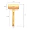 Big Horn 19 Oz Beechwood Woodworking Wooden Mallet 26017 - alternate 2