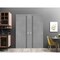 Sartodoors Modern Double Pocket Doors, Planum 0016 Concrete and Aluminum Strips, Kit Trims Rail Hardware, Soli PLANUM0016DP-BTN-36 - alternate 4