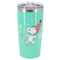 Peanuts Snoopy and Woodstock Joy 20 Oz Stainless Steel Travel Tumbler with Clear Lid in Mint Green 137335.01 - alternate 1