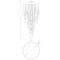 Euf Jateo, Chandelier, 33-Light, 40", Polished Nickel, Clear Glass 49920-017 - alternate 2