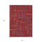 Homeroots 8' X 10' Red And Brown Geometric Washable Indoor Outdoor Area Rug 598301 - alternate 3