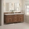 James Martin Vanities Lorelai 72" Double Vanity, Mid-Century Walnut, w/ 3 CM Siberian Silestone Top 424-V72-WLT-3SFR - alternate 4