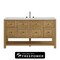 James Martin Vanities Breckenridge 60 in. Single Vanity, Light Natural Oak, w/ 3 CM Eternal Jasmine Pearl Silestone Top 330-V60S-LNO-FEJP - alternate 1