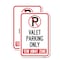 Signmission Valet Parking Only Tow Away Zone, 18'' X 24'' 2 Signs, Heavy Gauge Aluminum, 2PK A-1824-2PACK-22760 - alternate 1