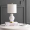 Jonathan Y Perry 20" Ceramic/Metal LED Table Lamp, White/Brass Gold JYL1035A - alternate 4
