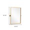 Homeroots 36" Gold Metal Framed Full Length Hanging Mirror 564459 - alternate 2