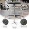 Flash Furniture Commercial All-Weather 36" Round Black Faux Marble HPL Tabletop-Silver X Base ST-RD36-BKMAR-T3030S-GG - alternate 4