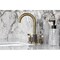 Kingston Brass Widespread Bathroom Faucet with Knurled Handle and Brass Pop-Up, Antique Brass FSC892KNLAB - alternate 5