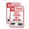 Signmission No Parking Valet Parking Only With Bidirectional Arrow, 18'' X 24'', Heavy Gauge Aluminum, 2PK A-1824-2PACK-23646 - alternate 1