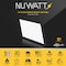 Nuwatt 1x1 LED Square Flat Surface Mount Panel Light, Dimmable, 2700K-5000K, 1500LM, Black Trim, 4PK NW-SM-1X1-18W-5CT-BLK-4P - alternate 3