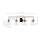 Jonathan Y Shirley 34" 4-light Farmhouse Industrial Metal LED Vanity Light w/Seeded Glass Globe Shades, Brass Go JYL7406B - alternate 4