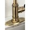 Kingston Brass Single-Handle Bar Faucet with Knurled Handle, Antique Brass KSD8503RKZ - alternate 4