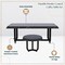 Leisuremod Klyra 5-Pc Aluminum Patio Set - Sofa, Chairs & Tables with Fade-Resistant Cushions, 5PK KCS43-23-61-30GR - alternate 5